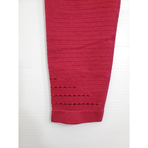 GymShark Women's Red Nylon Elastane Seamless Leggings Size M 1126 - Picture 10 of 14